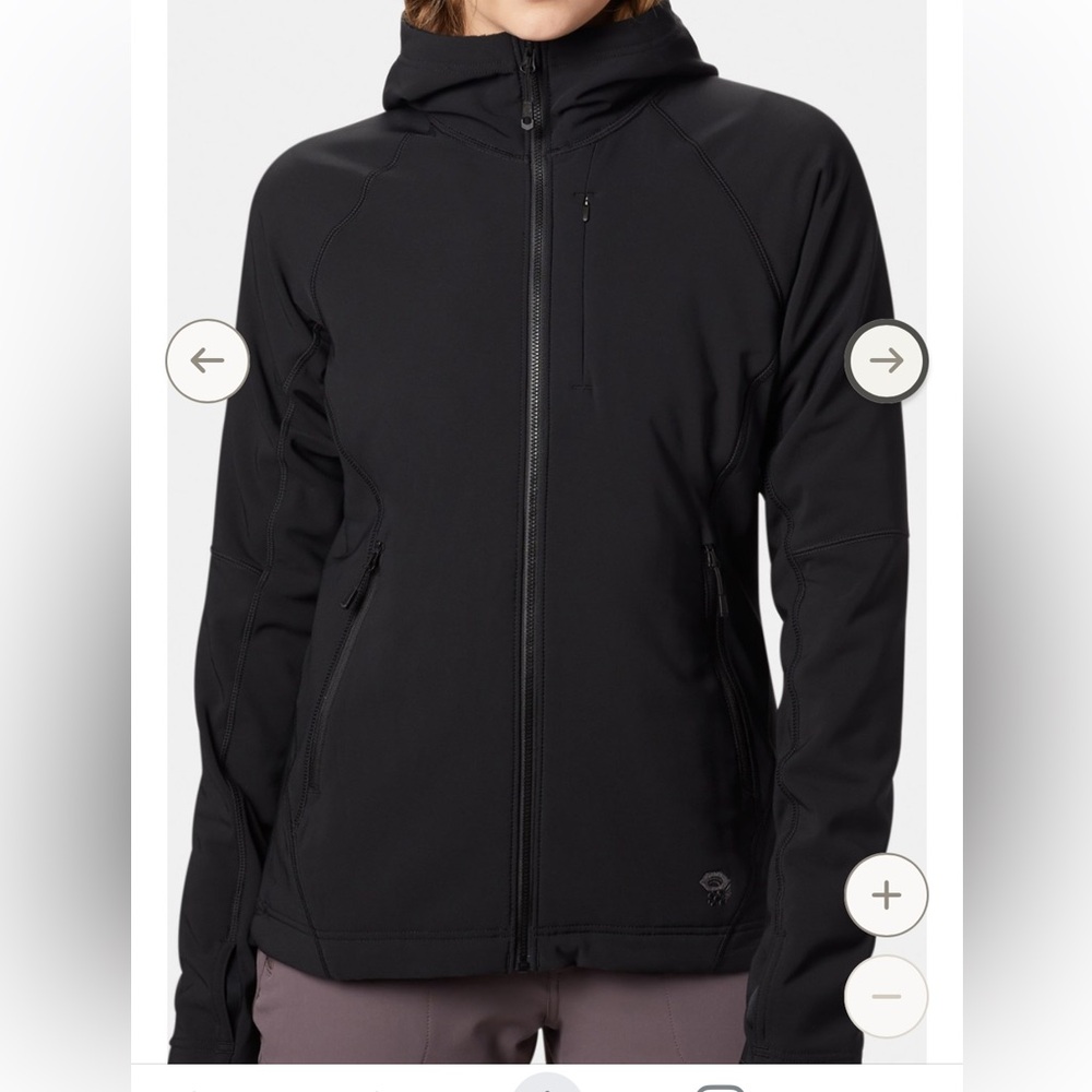 Mountain Hardware women’s size M keel hoodie - polartec hard shell, fleece lined